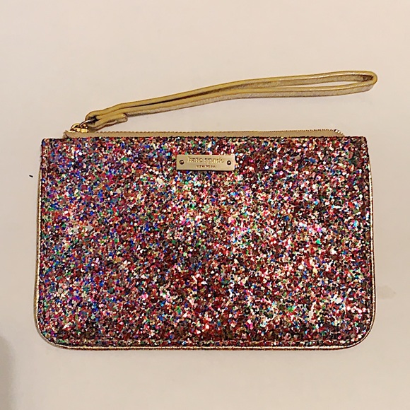 kate spade Handbags - Kate Spade Glitter Bug Slim Bee Wristlet